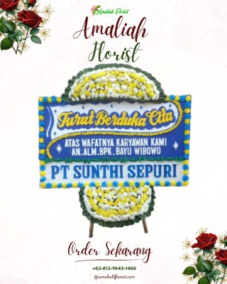 Papan Bunga Duka di Indonesiana