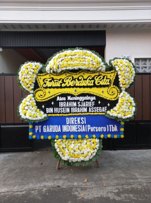 Papan Bunga Duka di Indonesiana